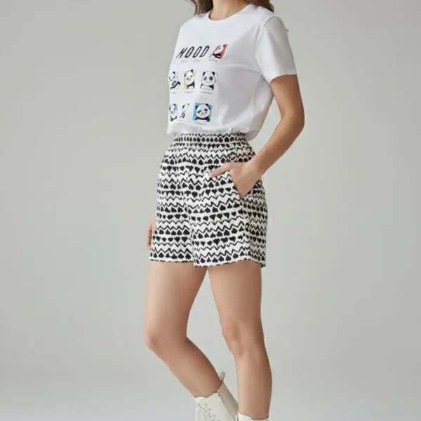 PANDA'S MOOD PRINTED REGULAR T-SHIRT