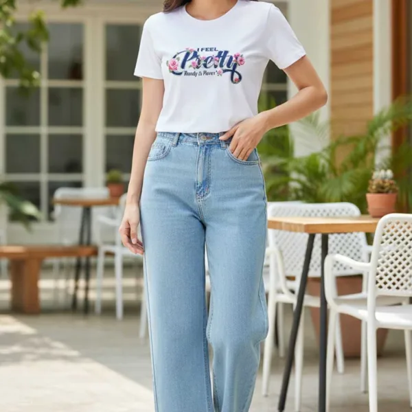 PREETY GRAPHIC PRINTED REGULAR T-SHIRT