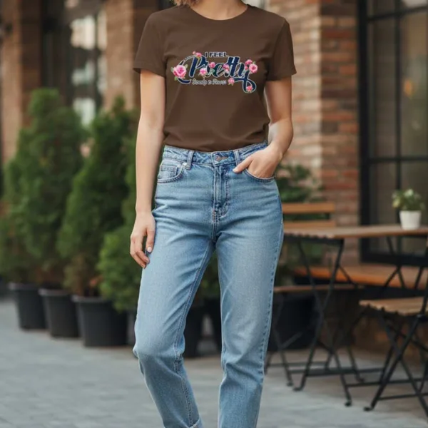 PREETY GRAPHIC PRINTED REGULAR T-SHIRT