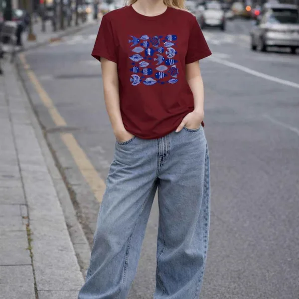 FISH GRAPHIC PRINTED TEE