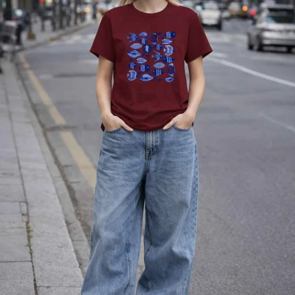 FISH GRAPHIC PRINTED TEE