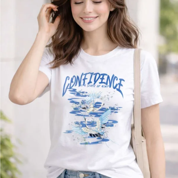 CONFIDENCE GRAPHIC PRNITED REGULAR TEE