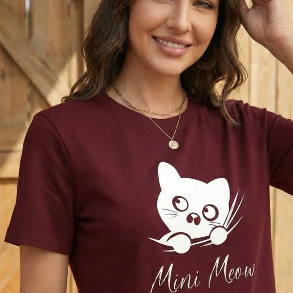 CAT GRAPHIC PRINTED REGULAR TEE