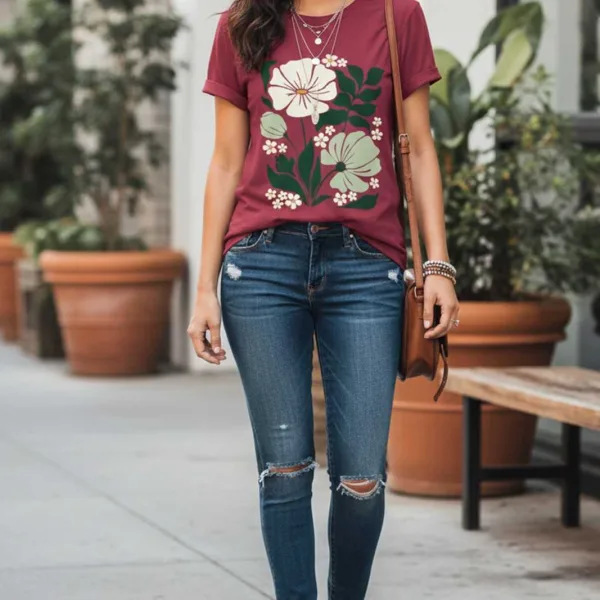 BOTANICAL GRAPHIC REGULAR TEE