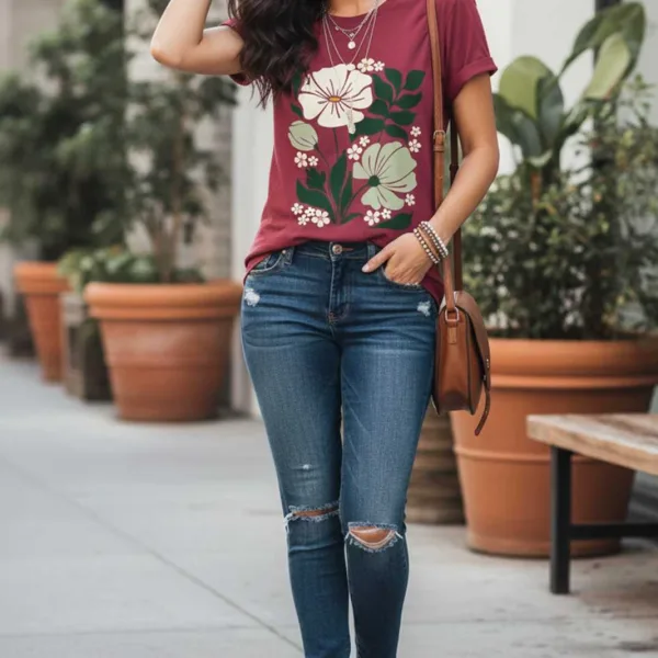 BOTANICAL GRAPHIC REGULAR TEE