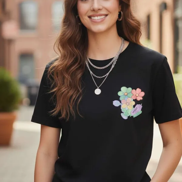 FLORAL PRINT REGULAR T-SHIRT