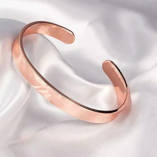 Elegant Rose Gold-Plated Open Cuff Bracelet Kada