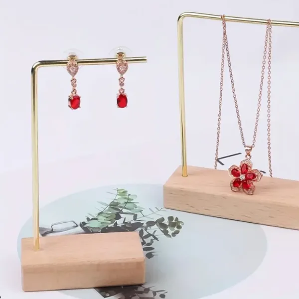 Minimal Wooden Earring & Jewellery Display Stand