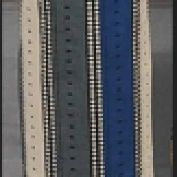 Beige Indigo Block Print Cotton Suit Set Unstitched