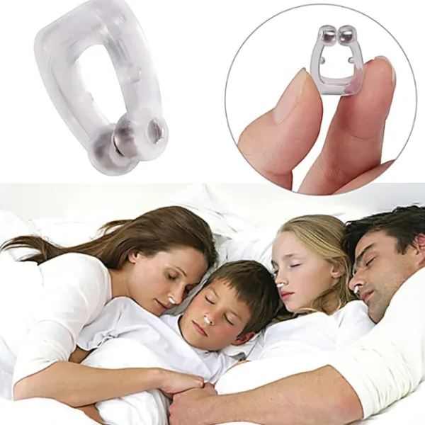 Magnetic Anti-Snoring Nose Clip – Silicone Snore Stopper for Men & Women