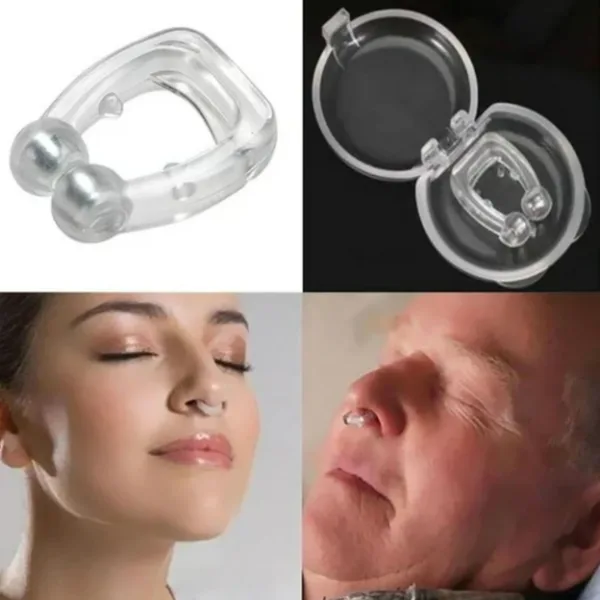 Magnetic Anti-Snoring Nose Clip – Silicone Snore Stopper for Men & Women