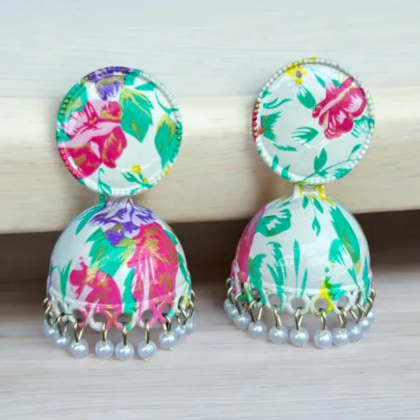 Jhumka Earrings / Buti for Women & Girls (1 Pair / Mix Color & Design)