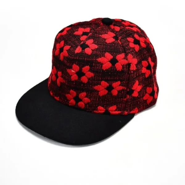 Floral Pattern Snapback Cap – Trendy Casual Hat