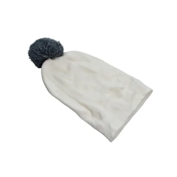 Classic Ribbed Knit Beanie with Pom-Pom