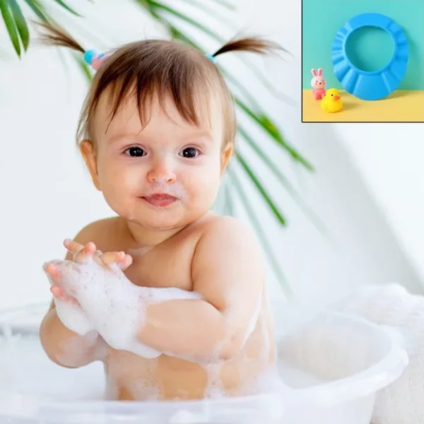 Adjustable Baby Shower Cap – Soft Bathing Hat for Infants