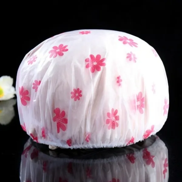 WinnXi Reusable Waterproof Shower Cap – Lightweight Bath & Spa Hair Cover