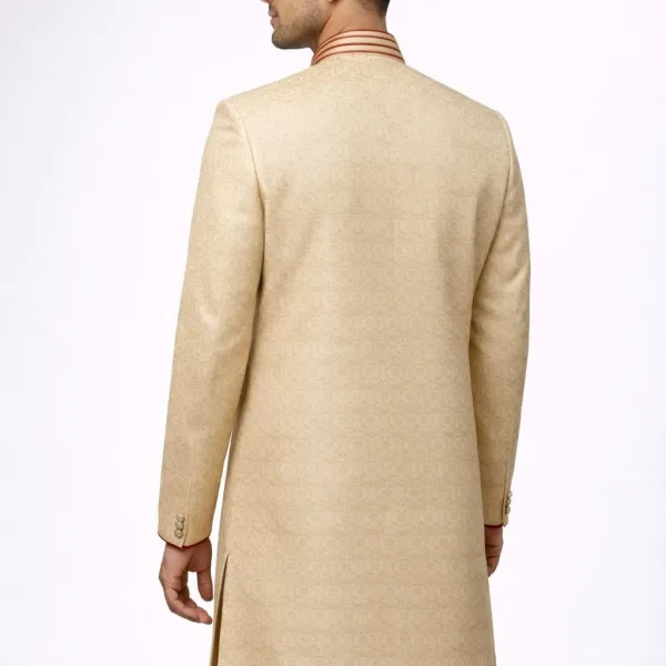 Men’s Indo-Western Sherwani in Premium Woven Fabric – Designer Ethnic Wear
