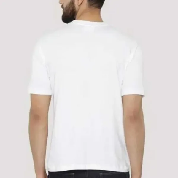 Men’s White Medical Symbol Graphic Printed T-Shirt – Caduceus Design Cotton Casual Round Neck Tee