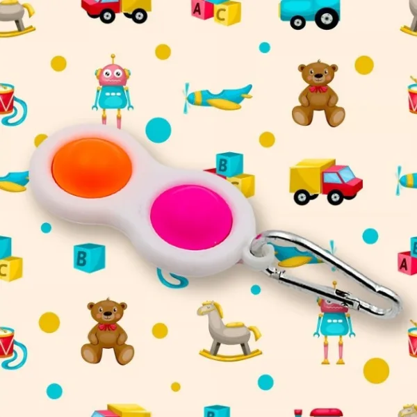 Simple Dimple Fidget Toy Mini Keychain