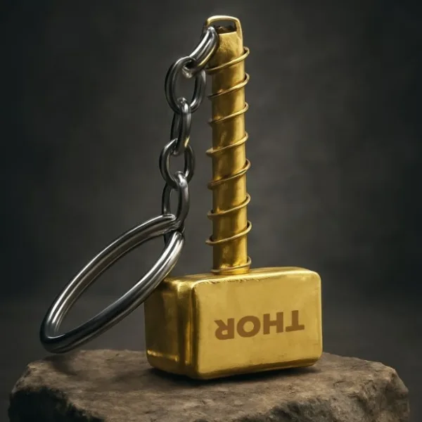 Hammer Shape Metal Keychain (1 Pc)