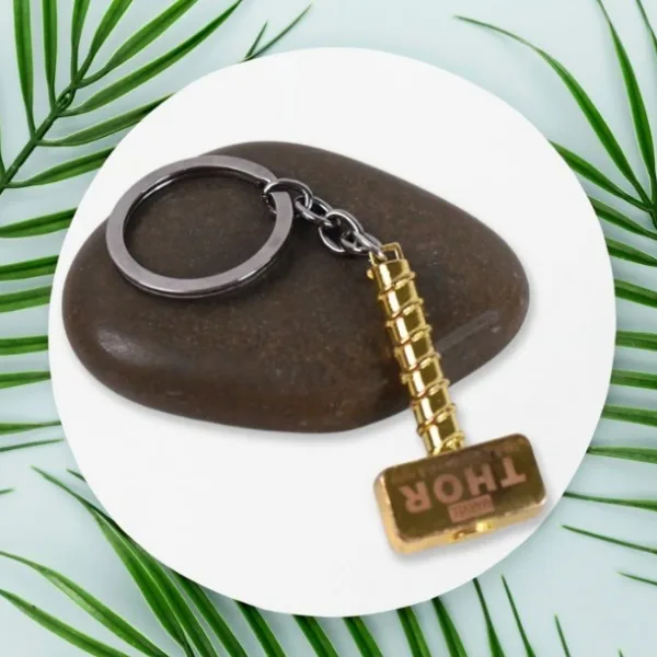 Hammer Shape Metal Keychain (1 Pc)