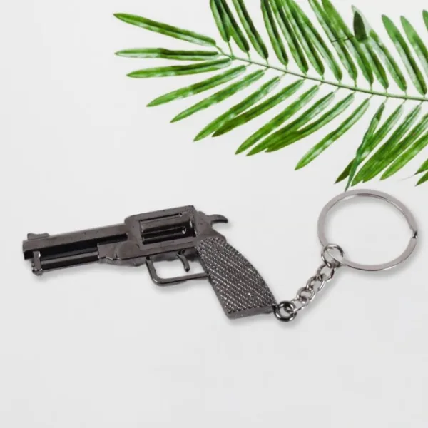 Gun Keychain Metal Weapon Key Rings Pendant for Men, Birthday Gifts (1 Pc / Mix Design)