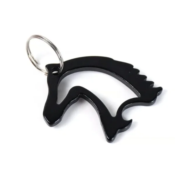 Metal Horse Face Shaped Keychain (1 Pc)
