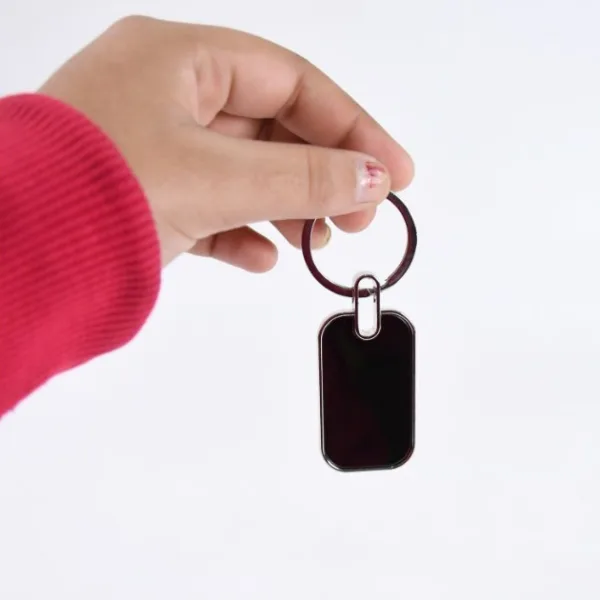 Keyring Metal Keychain Handbag Charm Round Oval Key Rings (1 Pc)