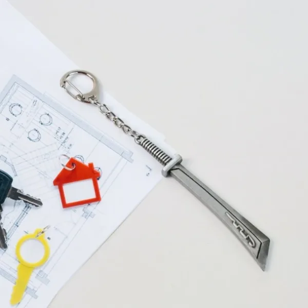 Stainless Steel Knife Keychain - Compact & Durable (1 Pc)