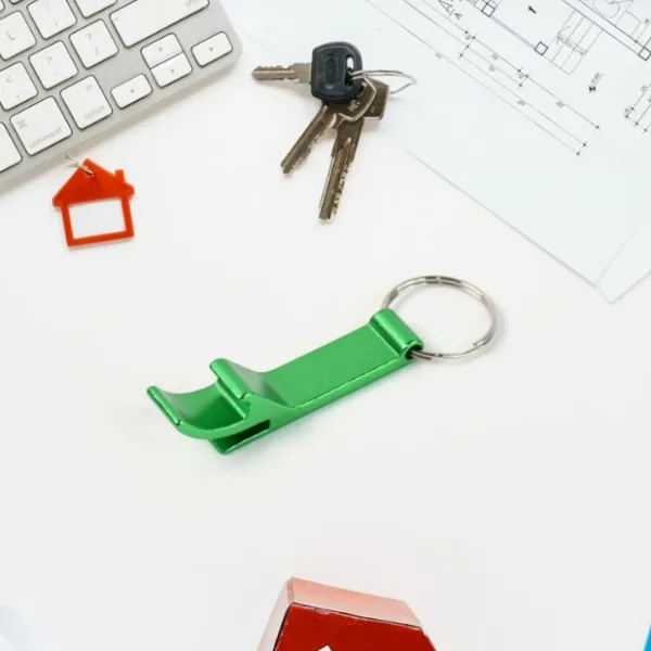 Metal Bottle Opener Keychain (1 Pc)