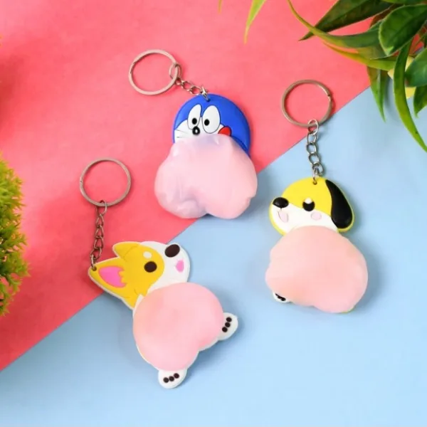 Cartoon Animal Keychain (1 Pc / Mix Design)