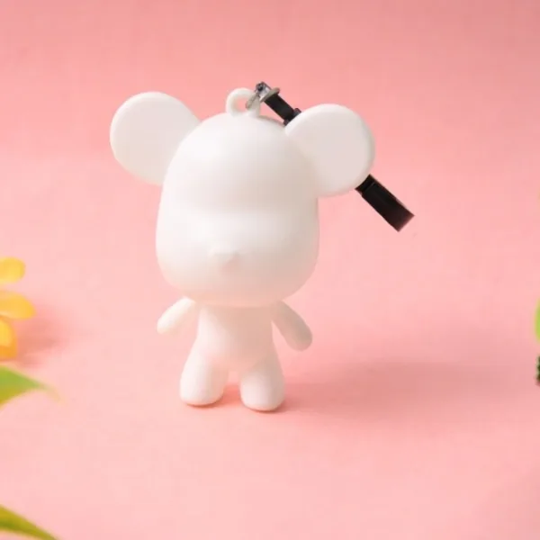 Cute Cartoon Bear Keychain (1 Pc)