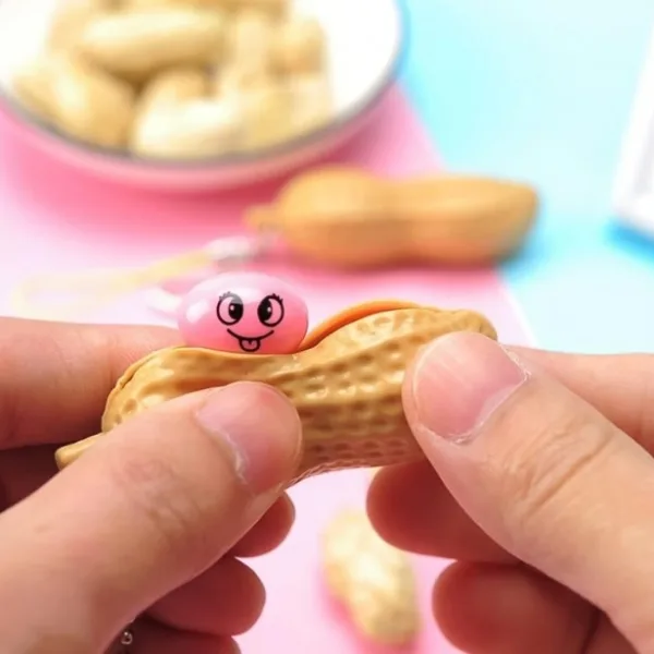 Peanut Popper Fidget Toy, Fun Peanut Pods Anxiety Stress Relief Toy (1Pc)