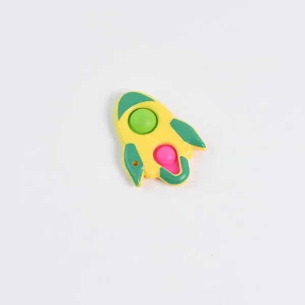 Rocket Shaped Dimple Keychain Toy (1 Pc)