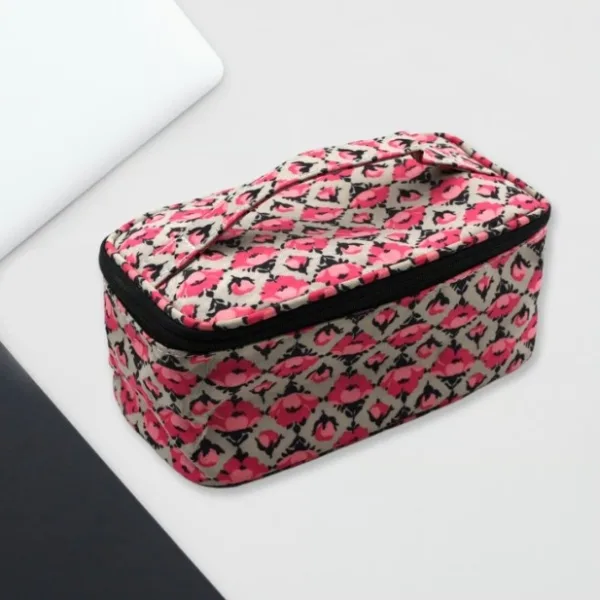 Decor Travel Makeup Bag with Small pouch Portable Organizer Makeup Cosmetic Train Case Large Capacity for Cosmetics Makeup Brushes and Toiletry Jewelry for More Storage