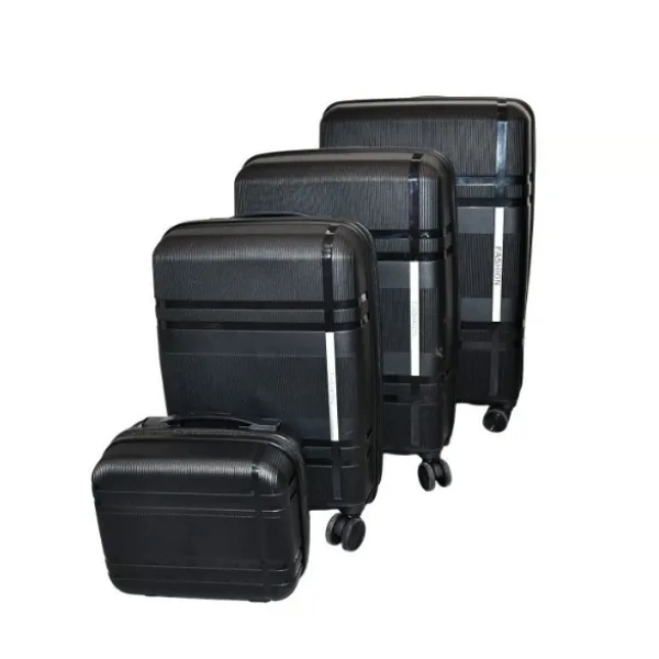 Mix Color Hard-Shell Luggage Trolley 4-Pc (set)