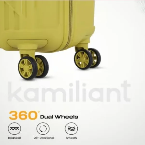 Yellow 55 cm Cabin Suitcase - Lightweight & Durable