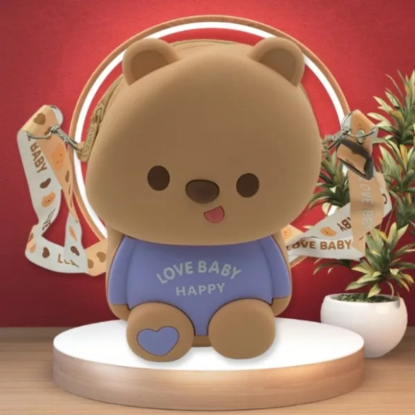 Cute Cartoon Girls' Backpack, Shoulder Bag / Purse, Portable, Mini Silicone Handbag Girls, Children's Bag / Purse For Girls Women, Gift Girls Bag Accessories (1 Pc)