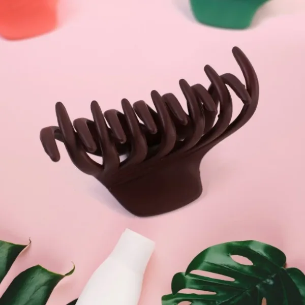 Plastic Hair Clamp Grip, Simple Matte Hair Barrette Clamp