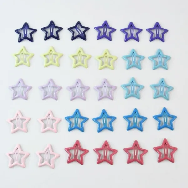 Metal Hair Clip Set for Girls (30 Pc)