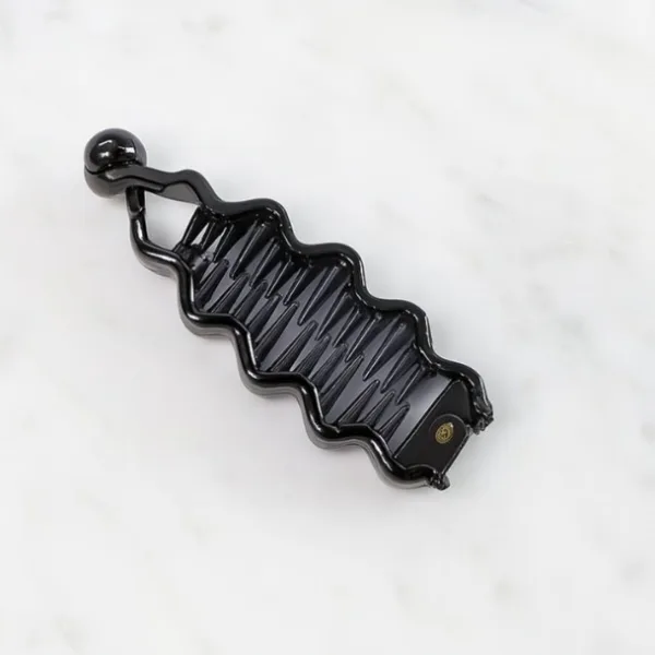 Multicolor Plastic Banana Hair Clips Set (12 Pc)