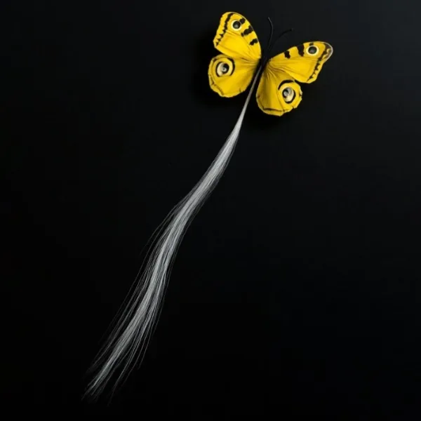 LED Butterfly Hair Braid Clip (Mix Color, 1 Pc)