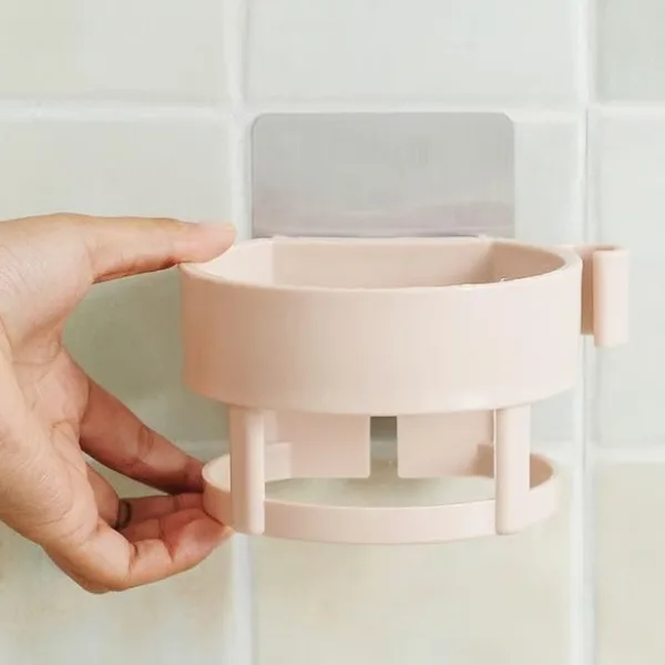 Self Adhesive Hair Dryer Holder Bathroom Wall Storage Shelf Organizer Stand, Hair accessories