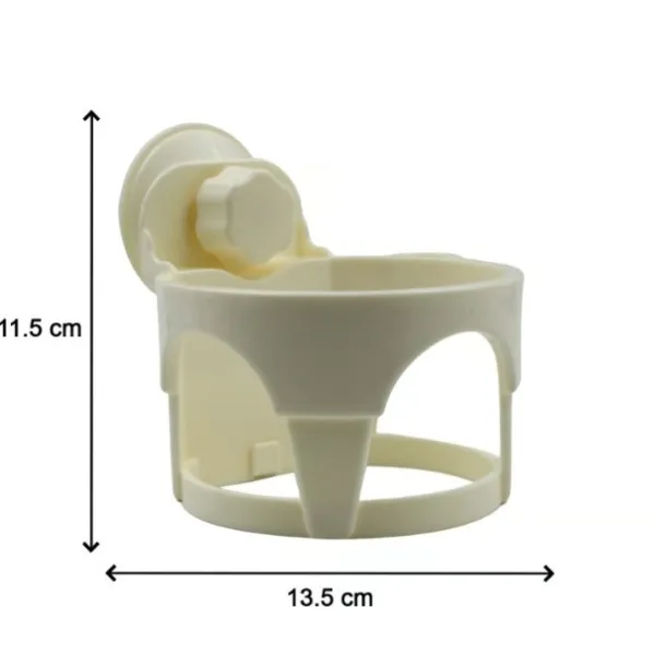 Hair Dryer Holder with Suction - Wall-Mount Bathroom Organizer for Women & Girls