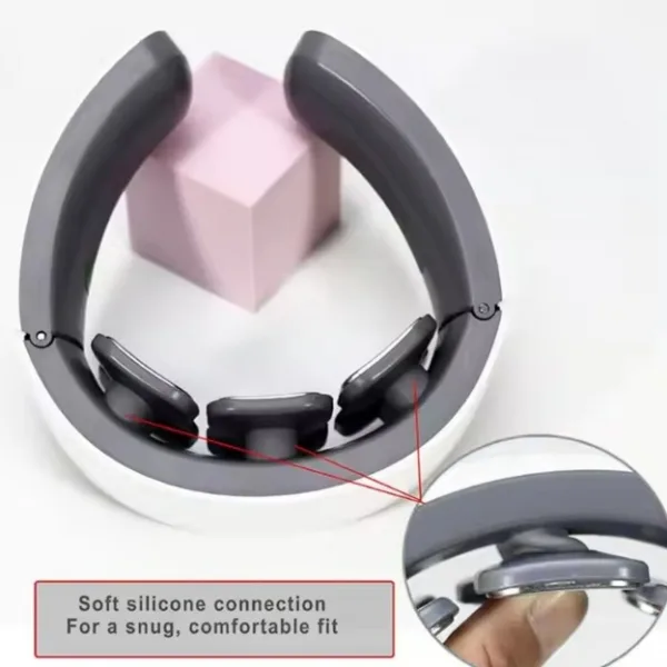 6 Heads Smart Electric Neck and Back Pulse Massager Wireless (1 Pc)