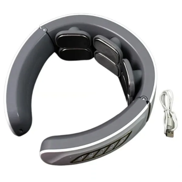 6 Heads Smart Electric Neck and Back Pulse Massager Wireless (1 Pc)