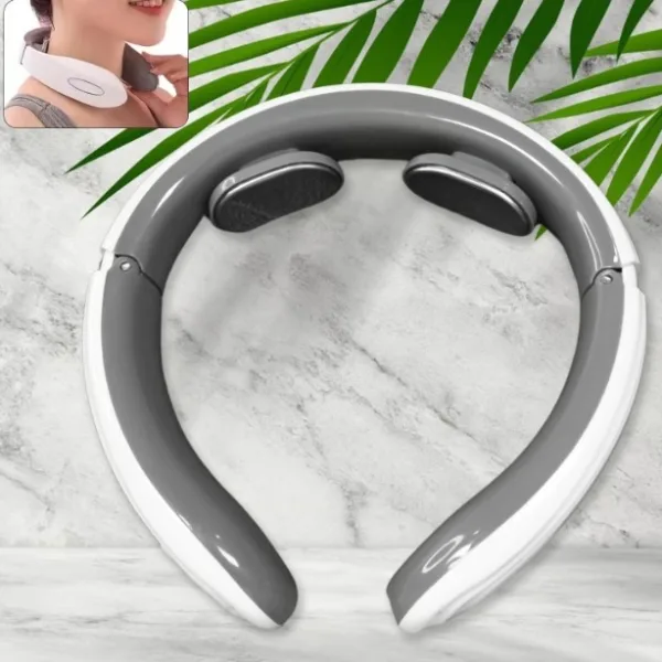 4 Heads Smart Electric Neck and Back Pulse Massager (1 Pc)