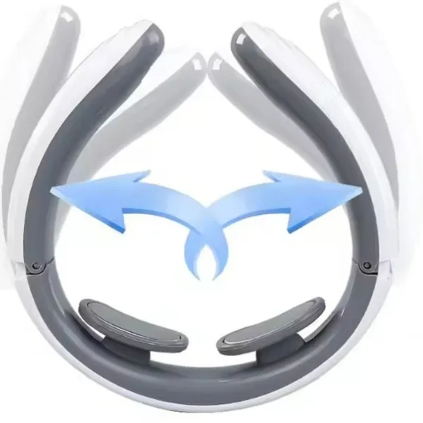 4 Heads Smart Electric Neck and Back Pulse Massager (1 Pc)