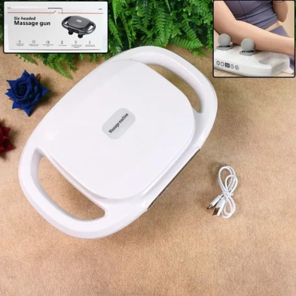 6 Heads Massage Gun Machine for Pain Relief