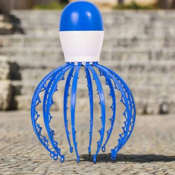 Electric Octopus Claw Scalp Massager Stress Relief Therapeutic Head Scratcher (Not included battery / Mix Color)